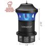 DynaTrap DT1775 1 Acre XL Mosquito and Insect Trap with AtraktaGlo Light - Black