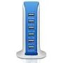 6-Port USB Wall Charger Desktop Charging Station Quick Charge 2.1,Compatible with Compatible fo Tablets Smartphones and More(Blue) 6-Port USB Wall Charger Desktop Charging Station Quick Charge 2.1,Compatible with Compatible fo Tablets Smartphones and More(Blue)