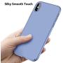 TORRAS Slim Fit iPhone Xs Max Case 6.5 Inch, Hard Plastic Ultra Thin Matte Finish Grip Protective Phone Cover Case for iPhone X Max Case, Ice Blue