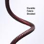 Lightning Cable MFi Certified iPhone Charger Cable 3FT 3Pack Nylon Braided Fast Charging Cord Compatible with iPhone 11 / Pro Max/X/Xs Max/Xr /8 Plus/ 7 Plus/ 6S Plus / 6 Plus/iPad Mini/Air Red