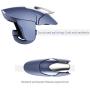 Mobile Game Controller [L1+R1] Trigger Aim Button Compatible Mobile Phone [Shark] (Blue)