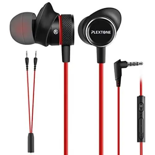 Innens 3.5 MM Wired Gaming Earphone, Noise Cancelling Stereo Bass Gaming in-Ear Earbuds with Mic and Volume Controls for iPhone, Smartphone, Nintendo Switch, PS4, Xbox One, iPad, PC (Red) Innens 3.5 MM Wired Gaming Earphone, Noise Cancelling Stereo Bass Gaming in-Ear Earbuds with Mic and Volume Controls for iPhone, Smartphone, Nintendo Switch, PS4, Xbox One, iPad, PC (Red)