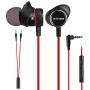 Innens 3.5 MM Wired Gaming Earphone, Noise Cancelling Stereo Bass Gaming in-Ear Earbuds with Mic and Volume Controls for iPhone, Smartphone, Nintendo Switch, PS4, Xbox One, iPad, PC (Red)