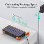 Solar Charger 24000mAh Tranmix 18W Power Bank, QC 3.0 Portable Wireless Charger with 4 Outputs Waterproof Phone Charger for Most Phones, Tablets and Laptops