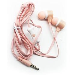 QearFun Stereo 3.5mm in Ear Cat Earphones Earbuds with Microphone with Earphone Storage Case for Smartphone MP3 iPod PC Music (Pink)