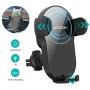 LETSCOM Wireless Car Charger,15W Qi Fast Charging Car Mount Charger Auto-Clamping Smart Positioning Air Vent Phone Holder Compatible with iPhone11/11Pro/11Pro Max/XS/XR/X/8/8+,SamsungS10/S10+/S9/S8