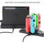 2019 Hub Dock for Nintendo Switch Dock, Switch USB Hub for Nintendo Switch with 4 Output Ports for Wired Pro Controllers, Keyboard, Joy-Con Dock, Switch Gamecube Controller Adapter, Mobile Phone, etc