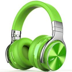 COWIN E7 Pro Active Noise Cancelling Headphones Bluetooth Headphones Wireless Headphones Over Ear with Mic/Deep Bass, 30H Playtime for Travel/Work/TV/Computer/Cellphone - Green