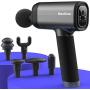 MaxKare Massage Gun with Percussion Massage for Athletes, Deep Tissue Muscle Massager with 6 Interchangeable Heads and 5 Speeds, Quietly Helps Relieve Sore Muscles and Stiffness