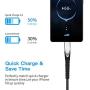 KINPS Apple MFI Certified (3ft/1m) USB C to Lightning Fast Charging Cable Compatible with iPhone 11/11Pro/11 Pro Max/X/XS/XR, Supports Power Delivery(for Use with Type C Chargers), Black Mixtures
