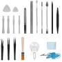 Syntus Electronic Repair Tool Kit with Magnetic Driver Kit, 80 in 1 Professional Precision Screwdriver Set with Portable Pouch for iPhone, iPad, MacBook, Gaming Console, Controller, Black