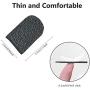 Iotton Finger Sleeves for Gaming [10 Pack], Anti-Sweat Breathable PUBG Finger Sleeves, Highly Sensitive Nano-Copper Fiber Material, Thumb Sleeves for PUBG/Rules of Survival/Call of Duty-Black