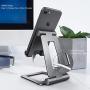 Adjustable iPad Stand, Tablet Stand Holders, Cell Phone Stands, iPhone Stand, Nintendo Switch Stand, iPad Pro Stand, iPad Mini Stands and Holders for Desk (4-10 inch)