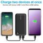 2020 Updated Ultra Compact 10000mAh Fast Charge Power Bank with Dual USB A and USB C Ports, Portable Charger with LED Digital Screen for iPhone, iPad, Samsung, Google Pixel, Nexus and More