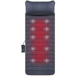 Massage Mat with 10 Vibrating Motors and 4 Therapy Heating pad Full Body Massager Cushion for Relieving Back Lumbar Leg Pain SL-363 Snailax