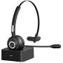 Mpow TH1 Trucker Bluetooth Headsets,Single Ear Wireless Headphones with Noise Canceling Microphone for Cell Phone PC Call Center, On Ear Design with Charging Base/17 Hours Talking Time