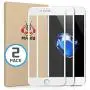 MANTO Screen Protector for iPhone 8 Plus 7 Plus 5.5-Inch Full Coverage Tempered Glass Film Edge to Edge Protection 2-Pack, White MANTO Screen Protector for iPhone 8 Plus 7 Plus 5.5-Inch Full Coverage Tempered Glass Film Edge to Edge Protection 2-Pack, White