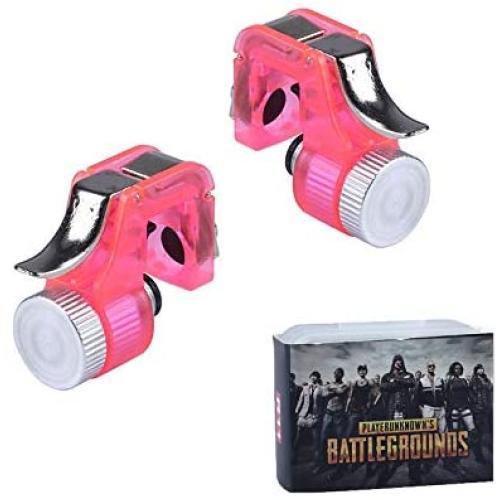R11S Metal PUBG Mobile Trigger Gamepad Gaming L1R1 Shooter Pubg Mobile Controller Smart Phone Fire Button Aim Key Joystick (Color : R11 Pink)