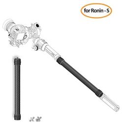 Skyreat Carbon Fiber 13.7-Inch Extension Stick Monopod Rod for DJI Ronin-S/Ronin SC/Moza Air 2 / FeiyuTech AK4000 Zhiyun Crane 2 Smooth 4 Handheld Gimbal Stabilizer fit with 1/4" 3/8" Screws