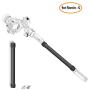 Skyreat Carbon Fiber 13.7-Inch Extension Stick Monopod Rod for DJI Ronin-S/Ronin SC/Moza Air 2 / FeiyuTech AK4000 Zhiyun Crane 2 Smooth 4 Handheld Gimbal Stabilizer fit with 1/4" 3/8" Screws
