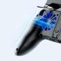 Mobile Game Controller Wireless Gaming Controller 4 Trigger Joystick Gamepad with Dual Cooling Fans Compatible with Android & iOS Smartphone for PUBG/Knives Out/Rules of Survival/Fortnite(5000mAh)