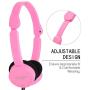 Festnight KUBITE T-111 3.5mm Wired Over-Ear Headphones Foldable Sports Headset Portable Music Gaming Earphones w/Microphone for Kids MP4 MP3 Smartphones Laptop Tablet PC