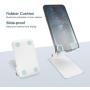 Cell Phone Stand, BoYata Adjustable Desk Phone Stand, Foldable Mobile Phone Holder Compatible with iPhone Xs Max Xr 8 7 6 6S Plus SE 5 5S 5C Charging, Accessories Desk, Other 4-7.9" Smart Phones-White