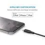 iPhone Charger, Anker Powerline 6ft Lightning Cable, MFi Certified USB Charge/Sync Cord for iPhone 11 / XS/XS Max/XR/X / 8/8 Plus / 7/7 Plus / 6/6 Plus / 5s / iPad, and More