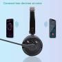 Bluetooth Headphones,YAMAY M20 Wireless Headphones with Microphone Hands Free Noise Cancelling Wireless Bluetooth Headset for Cell Phones (Lightweight Foldable On Ear Design Multi-point Connect)
