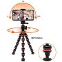 Phone Tripod, Linkcool Octopus Tripod with Wireless Remote Phone Holder Mount Use as iPhone Tripod, Cell Phone Tripod, Camera Tripod, Travel Tripod,Tabletop Tripod for iPhone Gopro