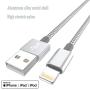 iPhone Charger Lightning Cable Apple MFi Certified IDiSON 4Pack(6ft 6ft 3ft 3ft) Braided Nylon Fast Charger Cable Compatible iPhone 11 Pro X XR XS MAX 8 Plus 7 6s 5s 5c Air iPad Mini iPod (Gray white)