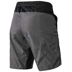 EZRUN Mens 3D Padded Mountain Bike Shorts Lightweight MTB Cycling Shorts