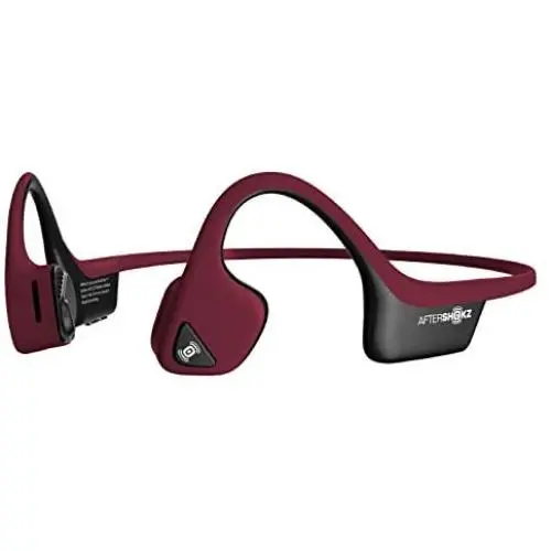 AfterShokz Air Open Ear Wireless Bone Conduction Headphones, Canyon Red, AS650CR AfterShokz Air Open Ear Wireless Bone Conduction Headphones, Canyon Red, AS650CR