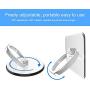 YDY 4 Pack Cell Phone Ring Holder, Transparent Finger Kickstand 360°Rotation Phone Ring Grip for Smartphone, 4 Silver(2 Round+2 Square)