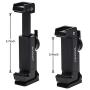 Metal Phone Tripod Mount with Cold Shoe,Woohoto 360 Rotation,Compatible with iPhone 11 Pro Tripod Mount, Osmo Pocket Holder, Sumsung Smartphone Holder Adapter, Cell Phone Clamp,Video Rig Mount