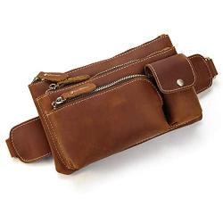 NKns Belt Bag Fanny Pack Mens Leather Chest Bag Waist Bag Messenger Bag Messenger Bag Mobile Phone Bag Mens Gift Money Belt