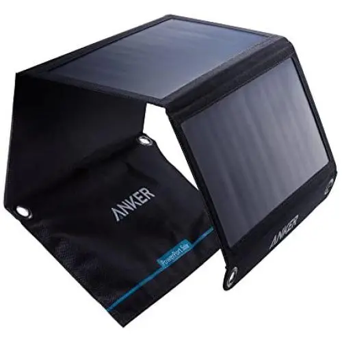 Solar Panel, Anker 21W 2-Port USB Portable Solar Charger with Foldable Panel, PowerPort Solar for iPhone 11/Xs/XS Max/XR/X/8/7, iPad Pro/Air/Mini, Galaxy S9/S8/S7/S6, and More