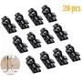 Funycell Cable Clips, 20 Pcs Self Adhesive Wire Holder for Organizing Cable Cords Home and Office, Black Funycell Cable Clips, 20 Pcs Self Adhesive Wire Holder for Organizing Cable Cords Home and Office, Black