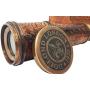 Brass Nautical - Antique Working Telescope/Spyglass Replica in Leather Box, with Glass Optics, Extendable to 14 inches, Made of Pure Brass, Decorative Kids Scope