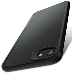iPhone 7 Case | 10ft. Drop Tested | Carbon Case | Ultra Slim | Lightweight | Scratch Resistant | Wireless Charging | Compatible with Apple iPhone 7  - Black