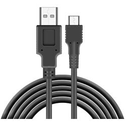 Charger Compatible with Nintendo Switch, Charging Cable Compatible with Nintendo Switch, Charger Cable Compatible with Nintendo Switch Pro Controllers - Black (4.92ft)