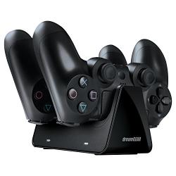 dreamGEAR - Dual Charge Station for Playstation 4- Store and Charge Two DualShock 4 Controllers Simultaneously