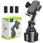 [2020 Upgraded] Cup Holder Phone Mount,Miracase Long Neck Never Shake Car Cup Phone Holder Cradle Car Mount for iPhone 11 Pro/XR/XS Max/X/8/7 Plus/6s/Samsung S10/Note 9/S8 Plus/S7,GPS etc