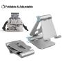 tomtoc Play Stand for Nintendo Switch, Multi-Angle Adjustable Desktop Gaming Stand Holder Compatible with iPhone | iPad Mini | Samsung Galaxy | eBook and Other up to 7.9-inch Tablet Device