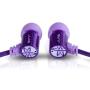 JLab Audio J4 Heavy Bass, Rugged Metal in-Ear Headphone, Guaranteed for Life - Pirple