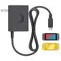 Switch Charger for Nintendo Switch Lite, YCCSKY Nintendo Switch Lite Charger AC Adapter Charger Replacement Accessories with 5FT Type C Cable 15V/2.6A (Support TV Mode and Pro Controller), Black