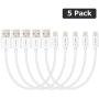 G-Cord Apple MFI Certified Short Lightning to USB Charging and Sync Cable (5 Pack, 7 Inch)