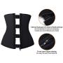 YIANNA Women Latex Underbust Waist Training Corsets/Cincher Zip&Hook Hourglass Body Shaper