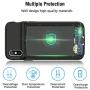 OMEETIE Battery Case for iPhone Xs Max, 5000mAh Slim Portable Rechargeable Charging Case Compatible with iPhone Xs Max(6.5 inch) Protective Charger Case (Black)