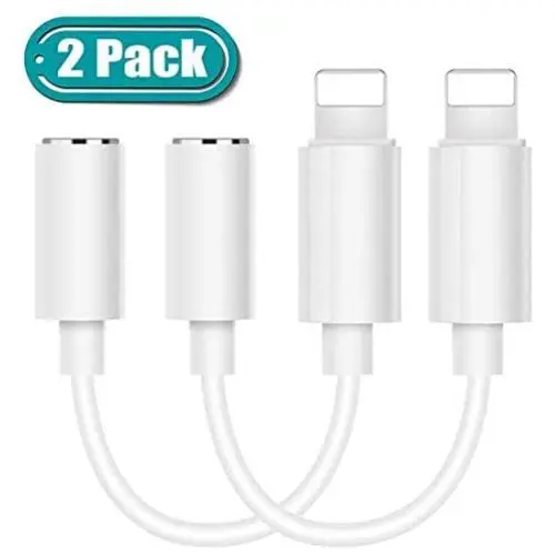 [Apple MFi Certified] Lightning to 3.5mm Headphones/Earbuds Jack Adapter Aux Cable Earphones/Headphone Converter Accessories Compatible with iPhone 11/Xs MAX/XR/X/8/8 Plus/7/ipad/iPod Support iOS 13